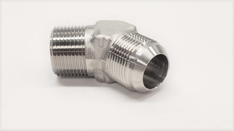 2503- 45° Male Elbow - 316SS - Jupiter Stainless & Alloy -  Buy Metals Online.
